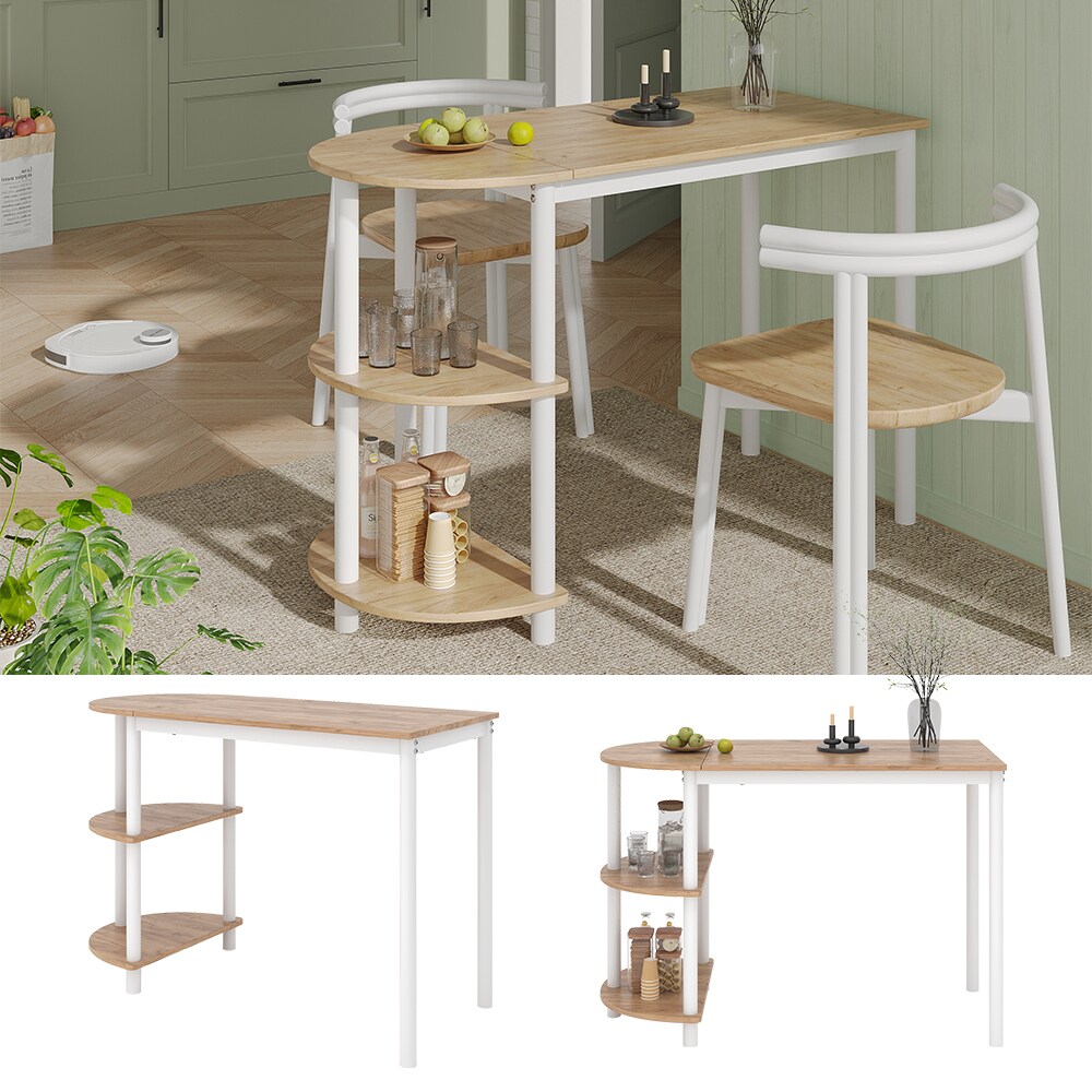 Vicco Bartisch Freetown Eiche Weiß 110 x 75,5 cm mit Regal | 04066731447091