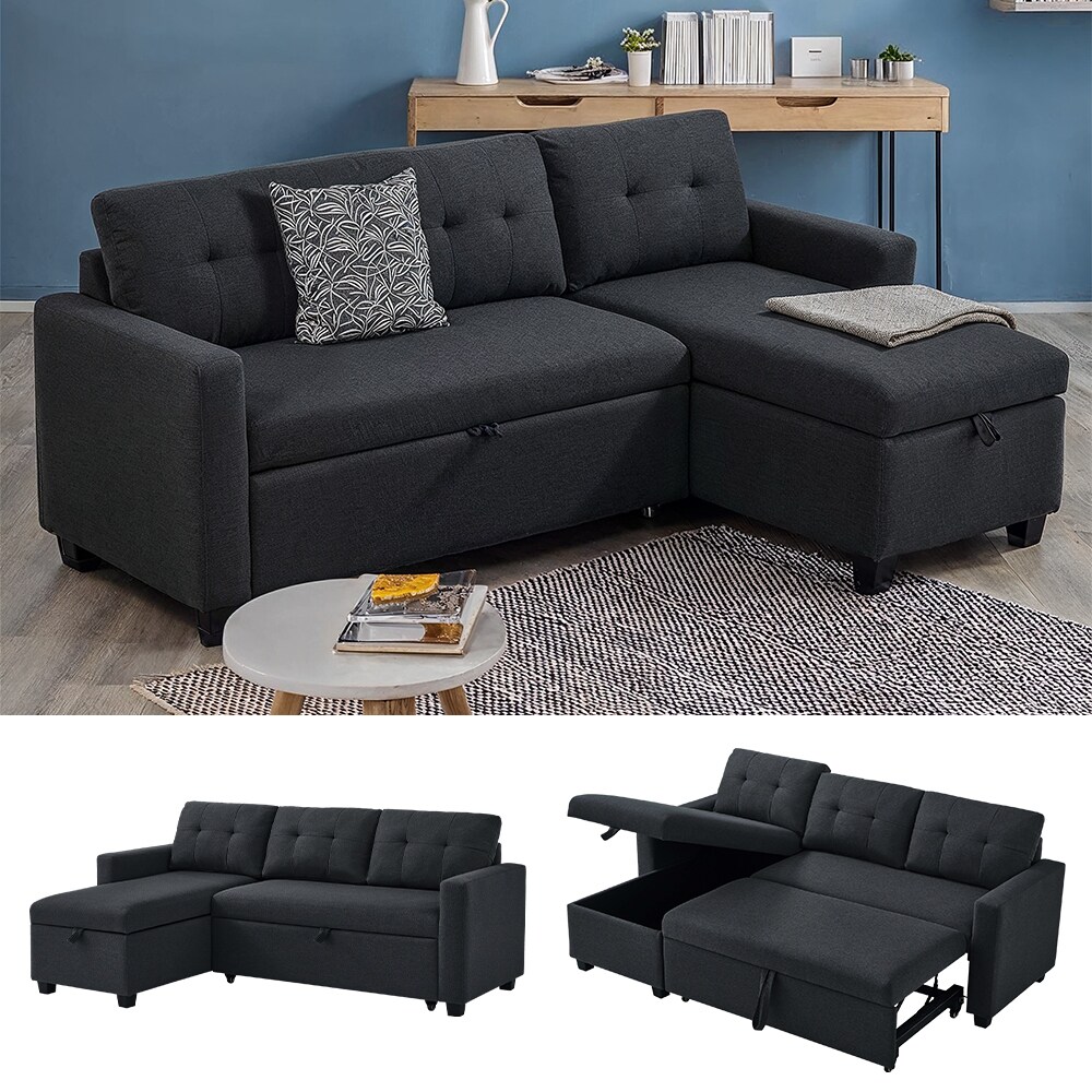 Vitalispa Ecksofa Campina Anthrazit 226 x 161 cm L-Form