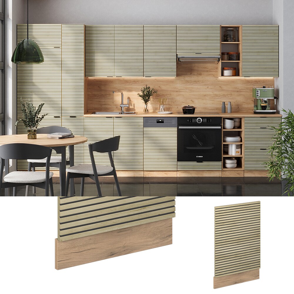 Vicco Geschirrsp&uuml;lerblende Fame-Line Eiche gefr&auml;st 45 cm ohne Arbeitsplatte - Bild 1