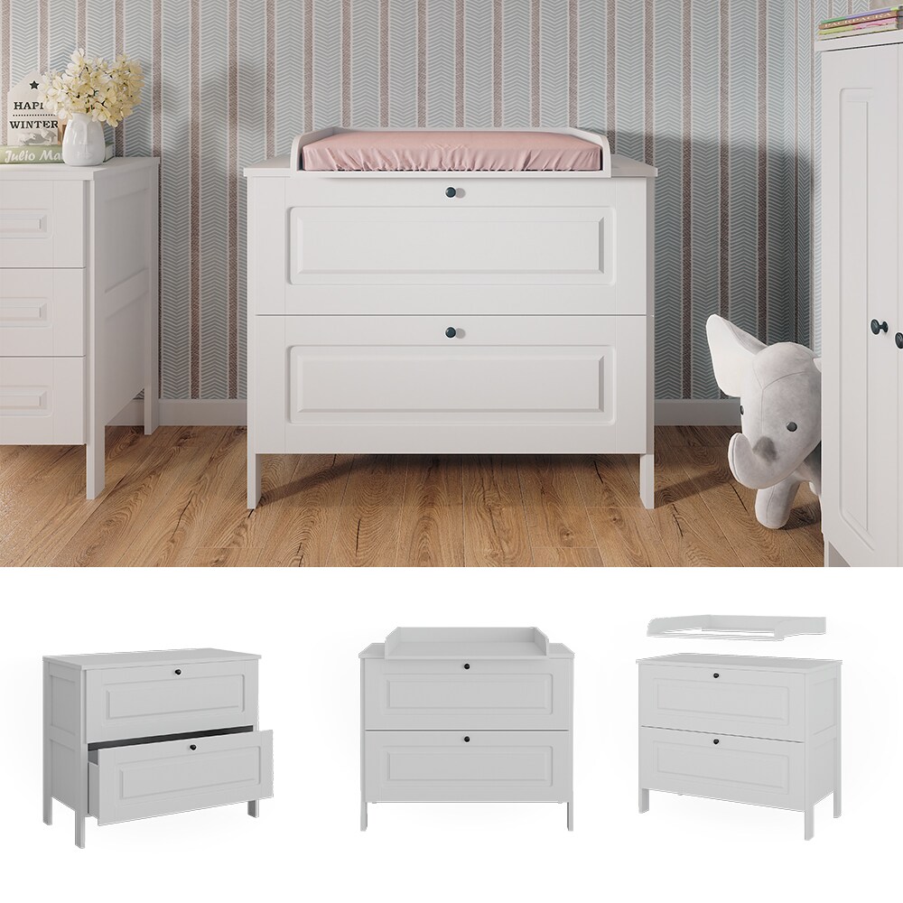 Vitalispa Wickelkommode Ajaton Wei&szlig; 108 x 98 cm - Bild 1