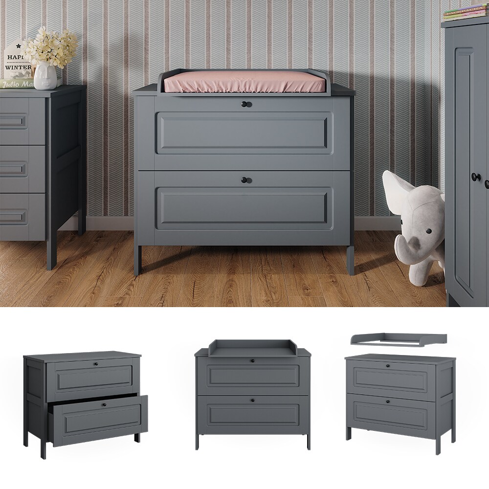 Vitalispa Wickelkommode Ajaton Grau 108 x 98 cm - Bild 1
