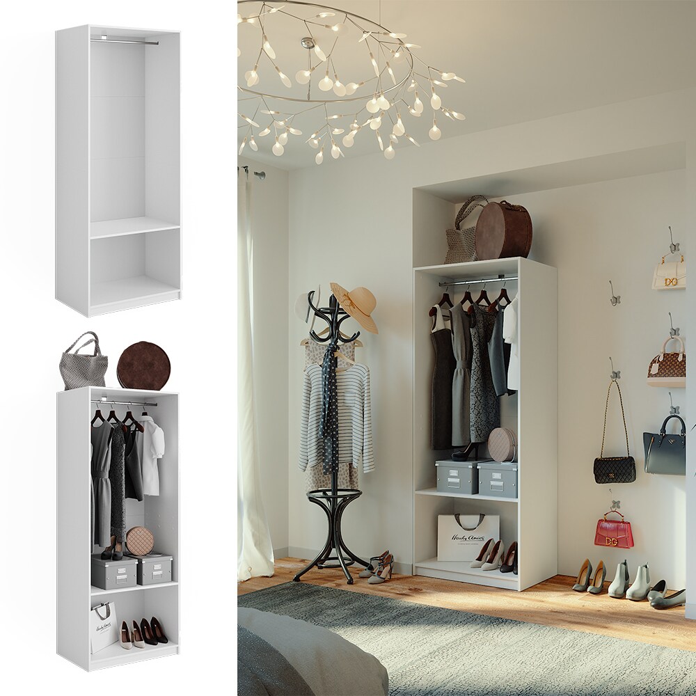Vicco Kleiderschrank Elmo Weiß 80 x 200 cm | 04066731451302
