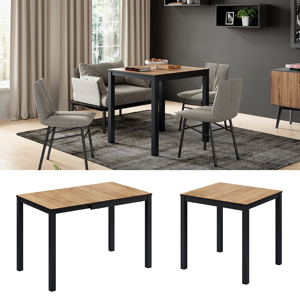 Vicco Esstisch Granny Eiche Anthrazit 120 x 70 cm ausziehbar - Bild 1