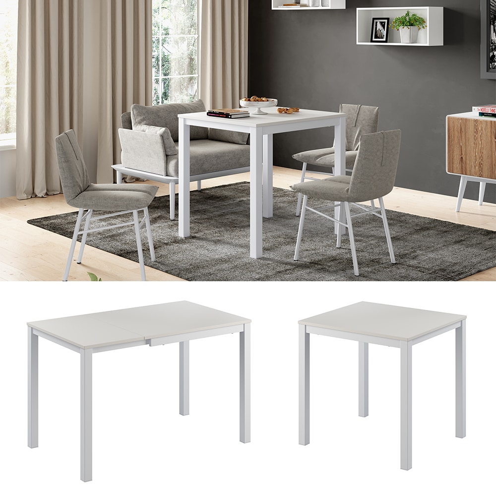 Vicco Esstisch Granny Wei&szlig; 120 x 70 cm ausziehbar - Bild 1