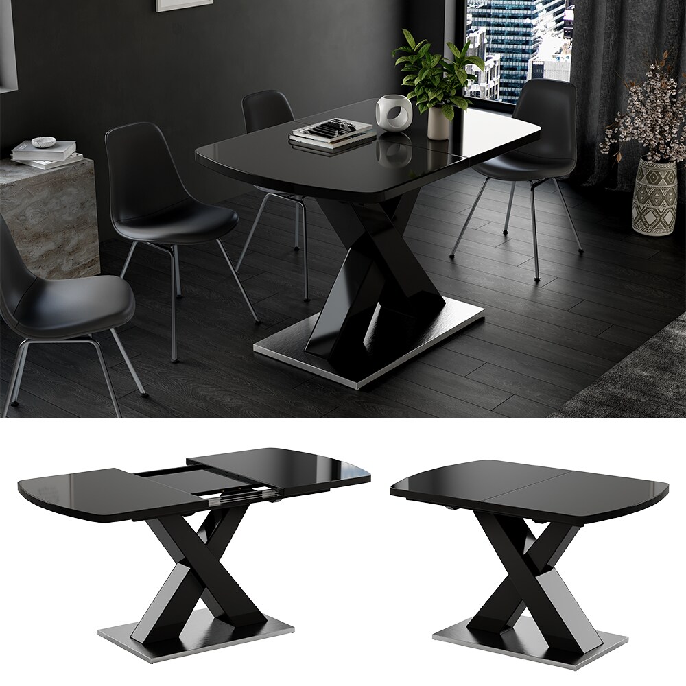 Vicco Esstisch Chinto Schwarz 120 x 80 cm - Bild 1