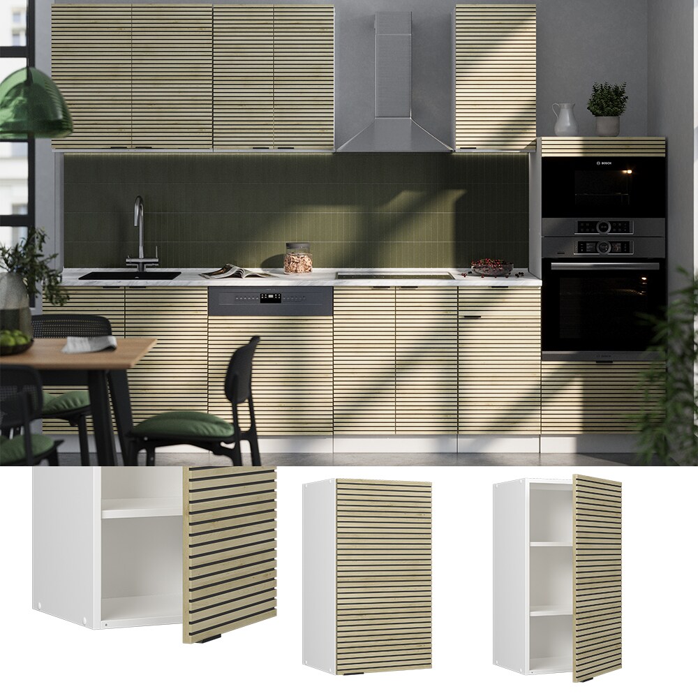 Vicco Hängeschrank Fame-Line Weiß Eiche gefräst 40 cm