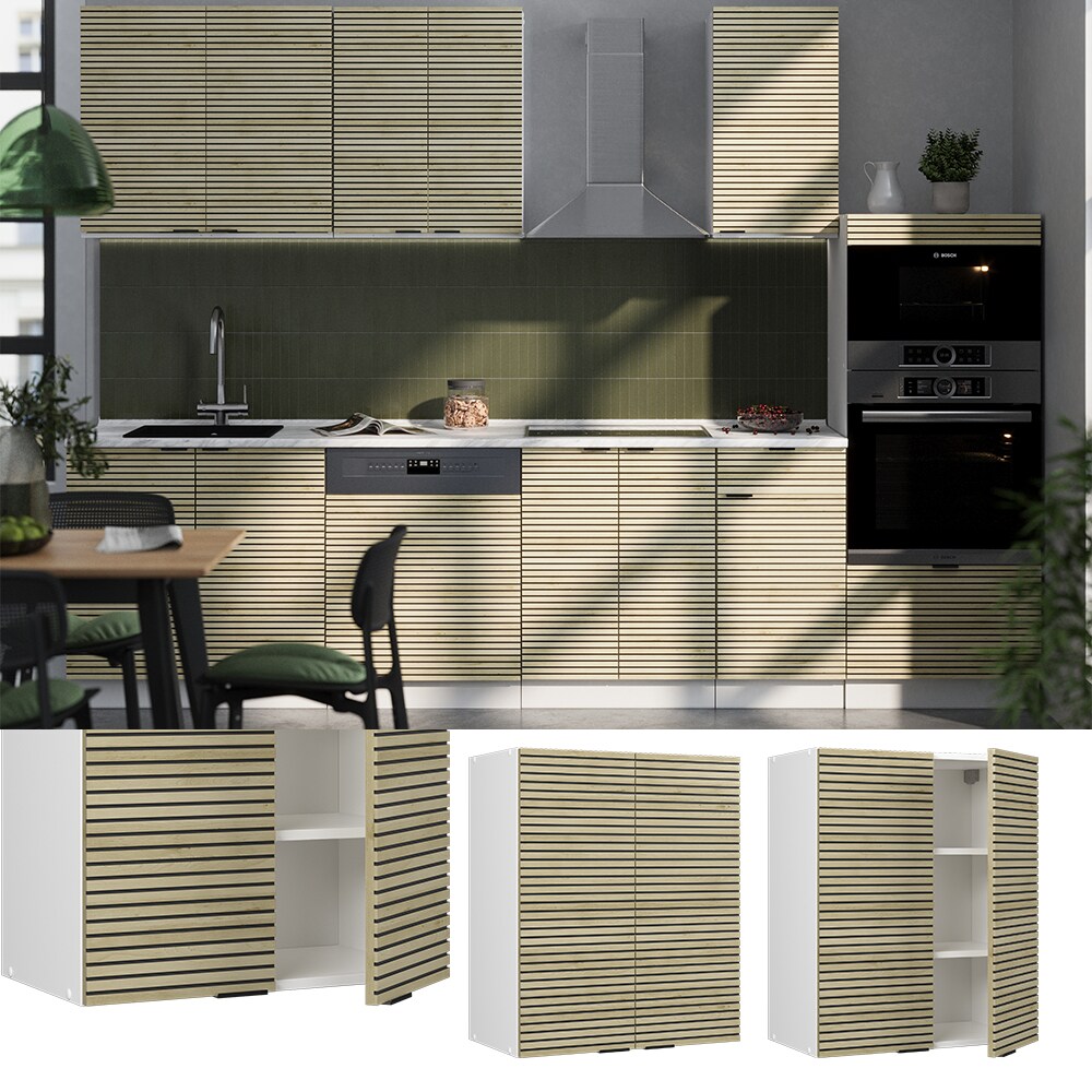 Vicco Hängeschrank Fame-Line Weiß Eiche gefräst 60 cm