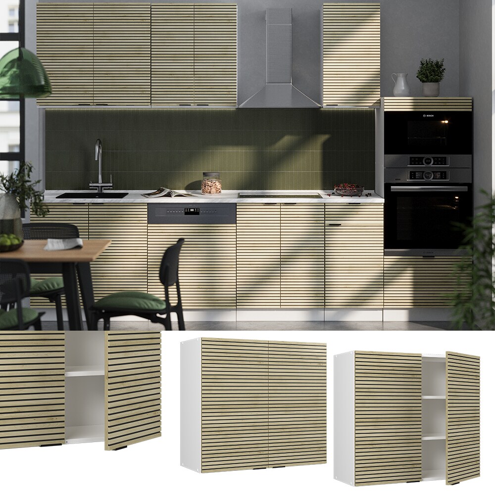 Vicco H&auml;ngeschrank Fame-Line Wei&szlig; Eiche gefr&auml;st 80 cm - Bild 1