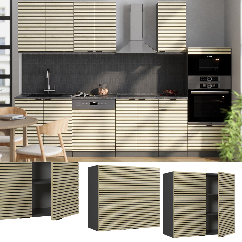 Vicco H&auml;ngeschrank Fame-Line Anthrazit Eiche gefr&auml;st 80 cm - Bild 1