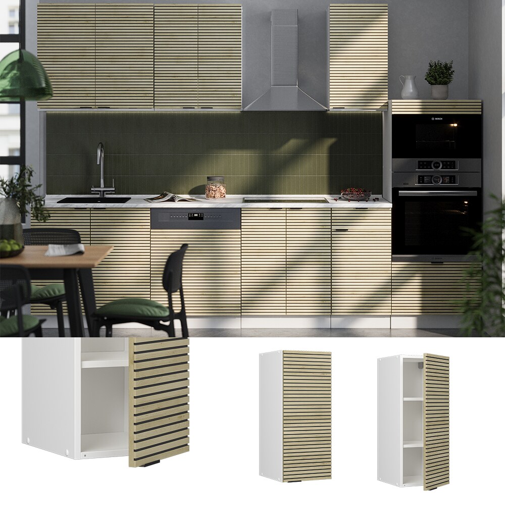 Vicco Hängeschrank Fame-Line Weiß Eiche gefräst 30 cm