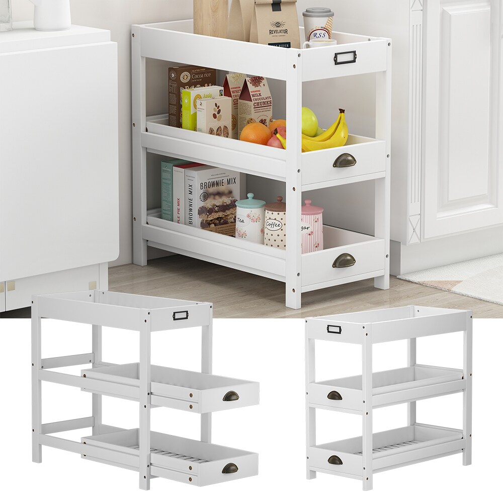 Vicco Aufbewahrungsregal Legum Weiß 66 x 66 cm mit 3 Ablagen | 04066731465477
