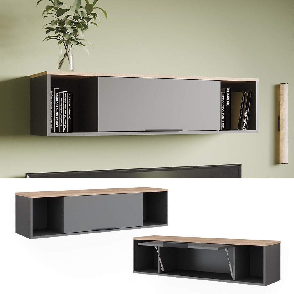 Vicco Wandregal Betti Anthrazit Sonoma 120 x 30 cm