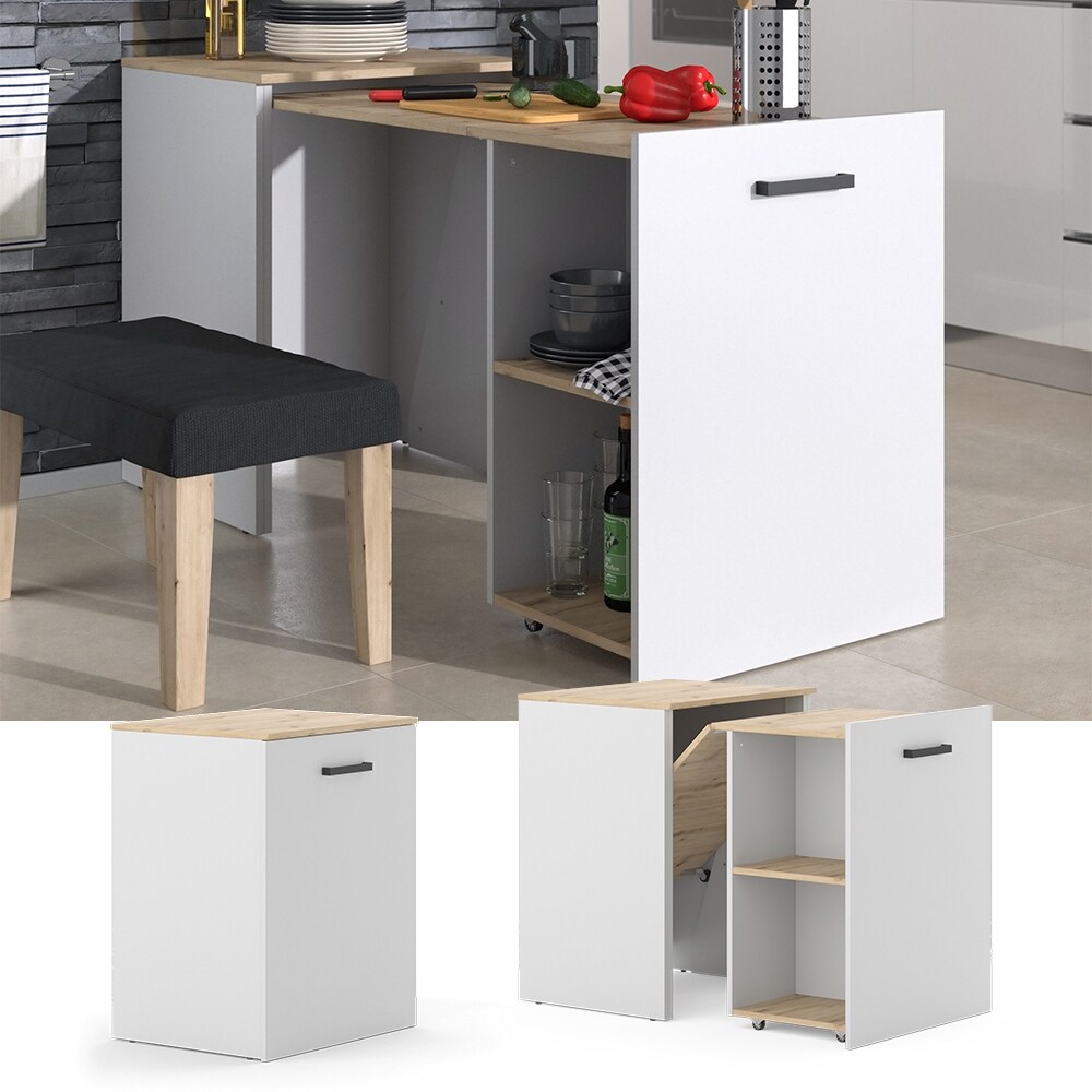 Vicco Esstisch Adam Greige Eiche 60 x 150,2 cm - Bild 1