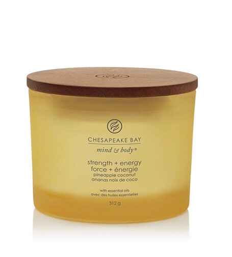 Chesapeake Bay Strength + Energy Duftkerze mit 3 Dochten 312 g - Bild 1