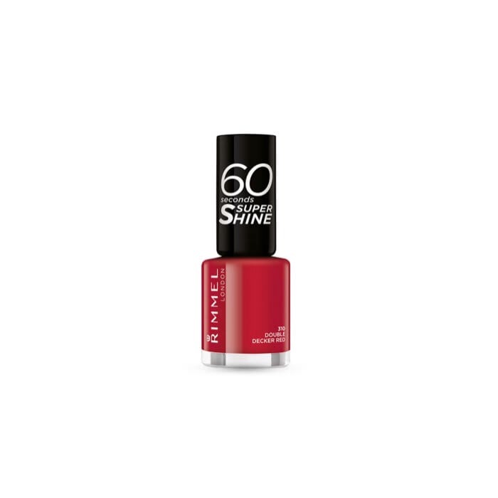 Rimmel London 60 Seconds Super Shine Nagellack 8ml - 310 Double Decker Rot - Bild 1