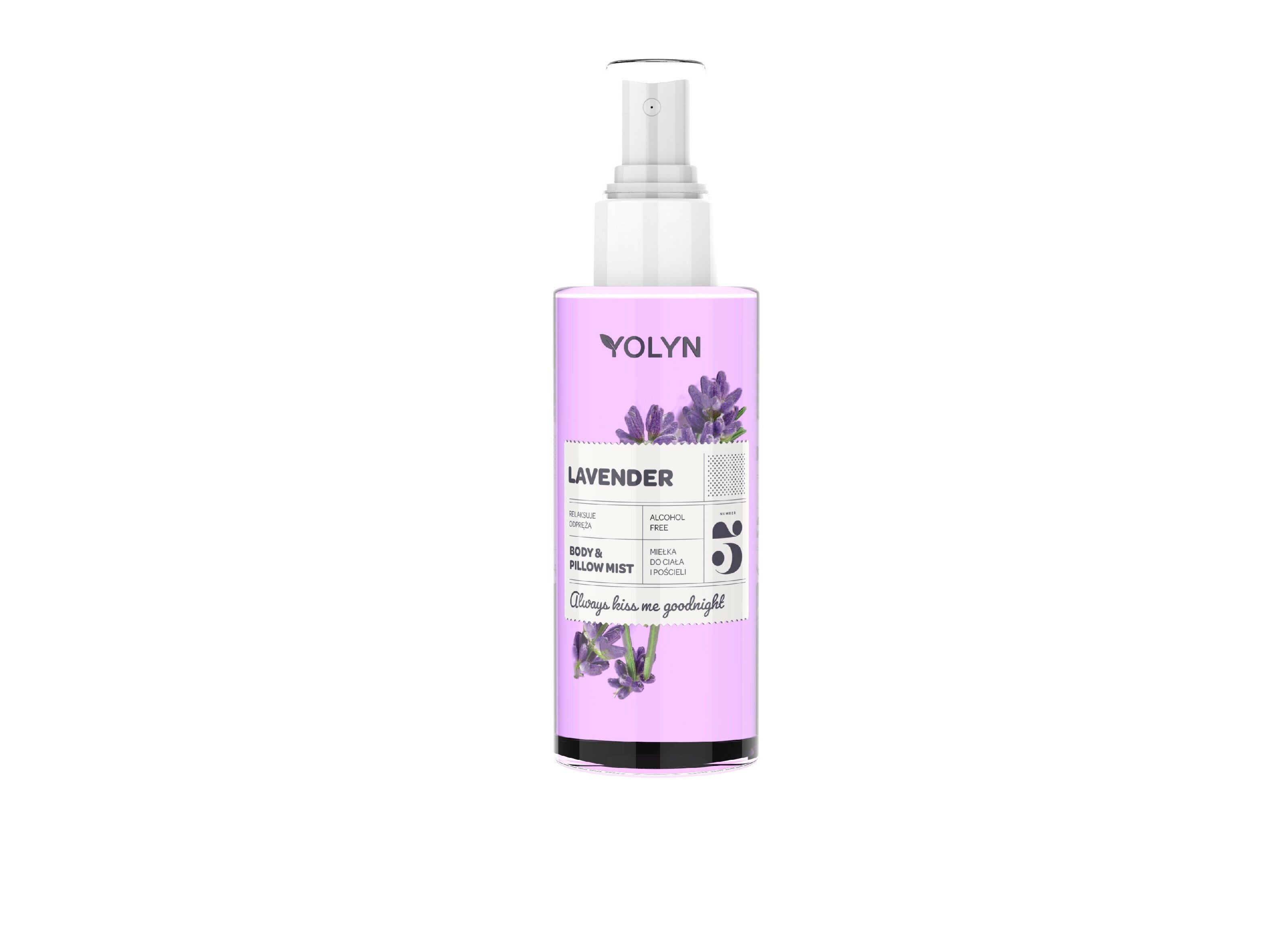 YOLYN Lavendel K&ouml;rper- und Bettw&auml;schespray 200ml - Bild 1
