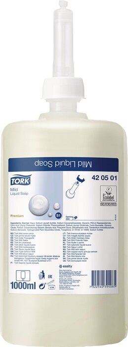 TORK Premium milde Fl&uuml;ssigseife Allzweckseife mit frischem Duft 1 l - Bild 1