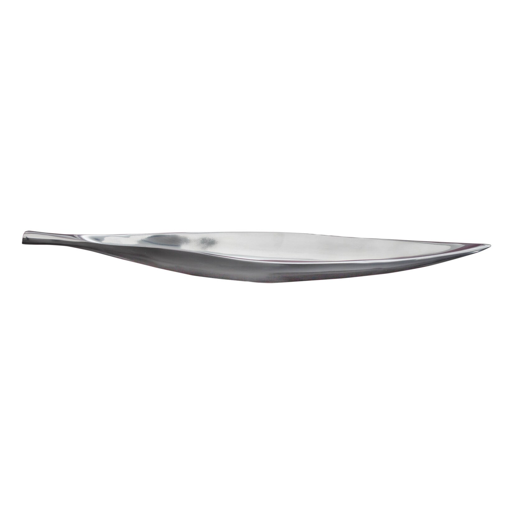 riess-ambiente Schale SILVER LEAF – 60cm silber Aluminium handgearbeitet Deko | 04250243532349