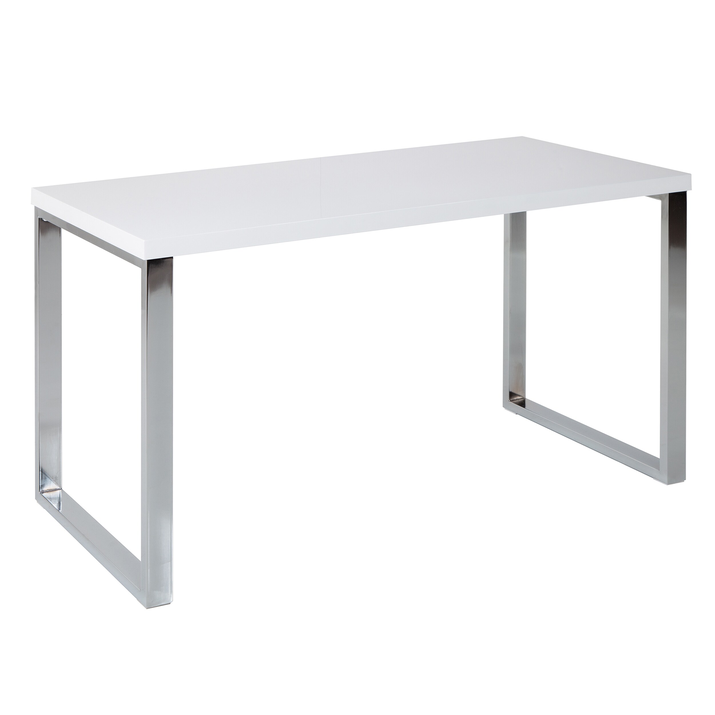 riess-ambiente Schreibtisch WHITE DESK - 120cm wei&szlig; Hochglanz B&uuml;rotisch modern - Bild 1