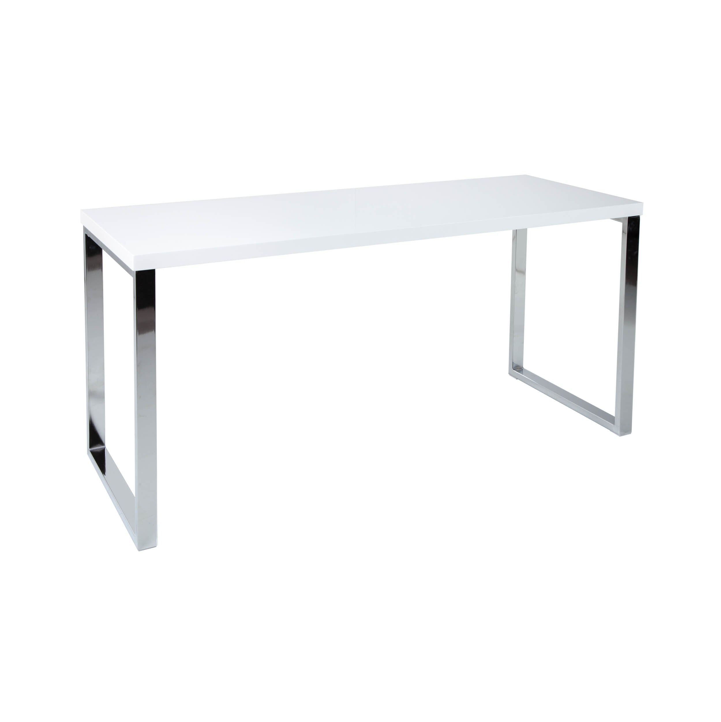 riess-ambiente Schreibtisch WHITE DESK - 140cm wei&szlig; Hochglanz B&uuml;rotisch modern - Bild 1