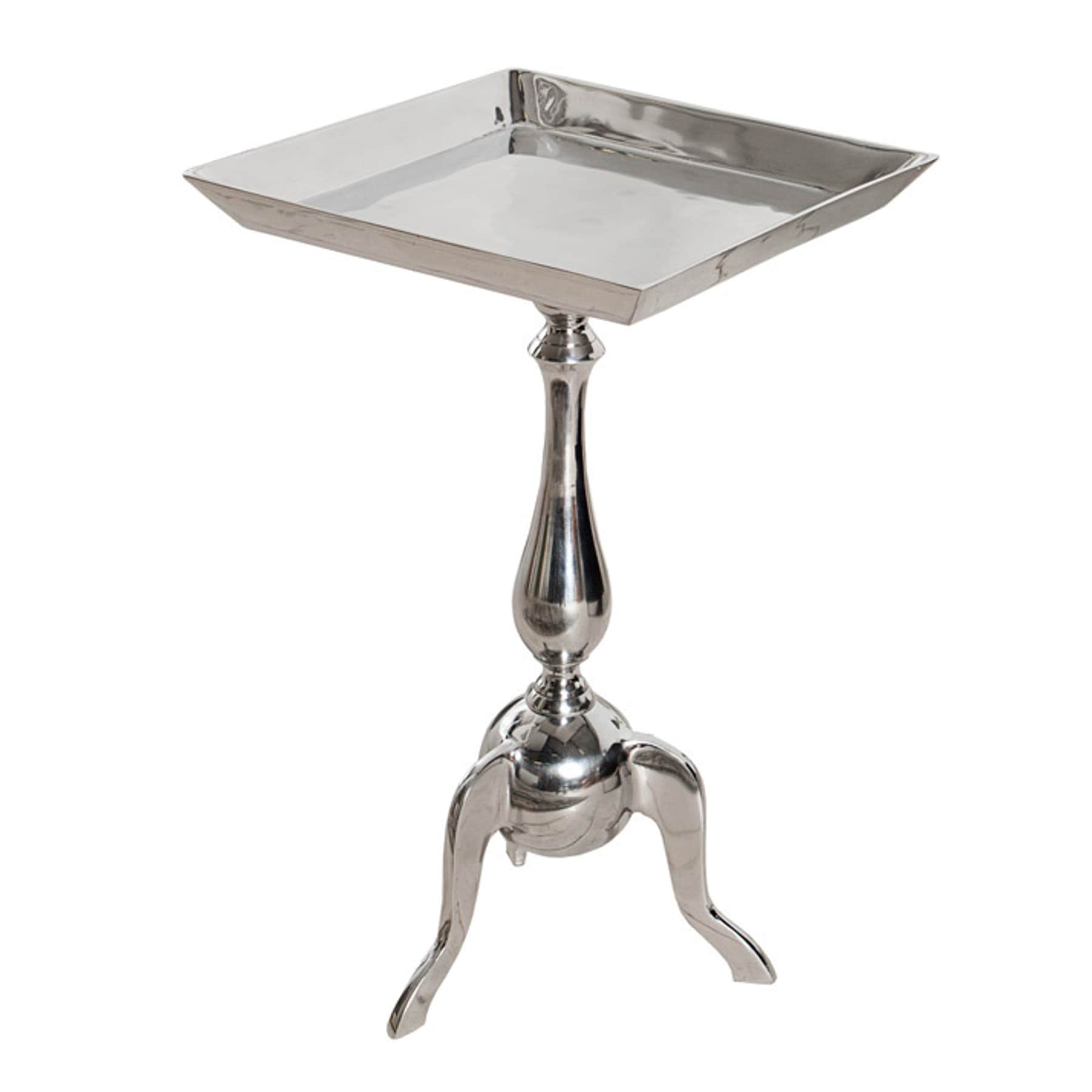 riess-ambiente Beistelltisch TRAYFUL - 55cm silber Aluminium Tablett-Tisch - Bild 1