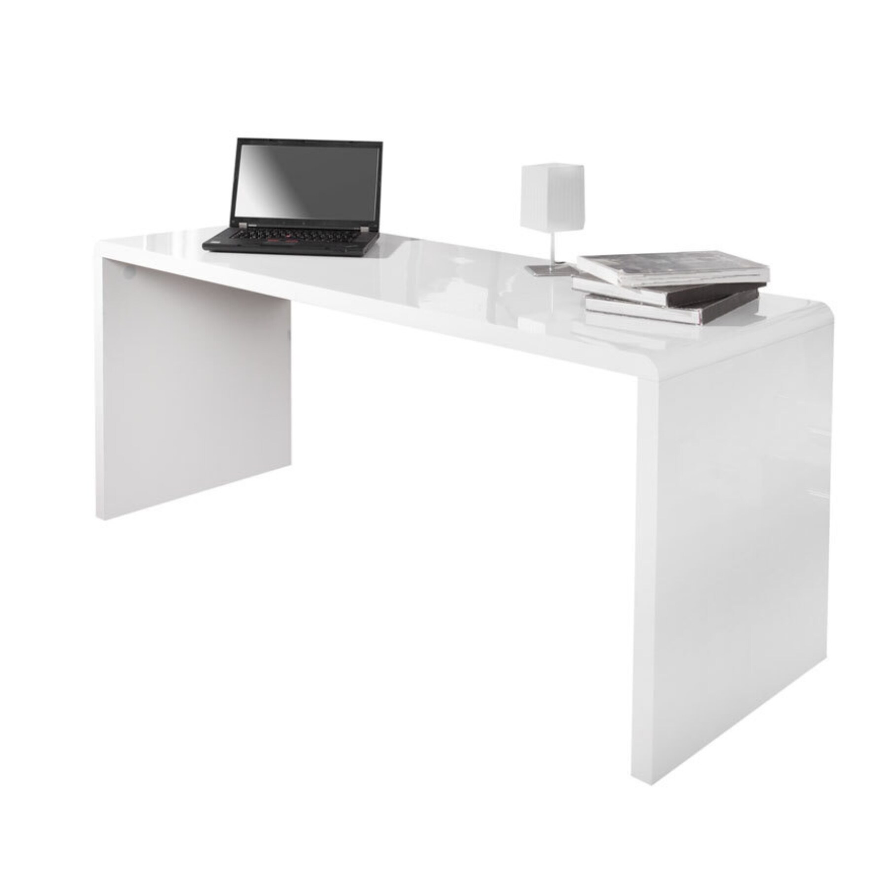riess-ambiente Schreibtisch FAST TRADE - 160cm wei&szlig; Hochglanz Computertisch - Bild 1