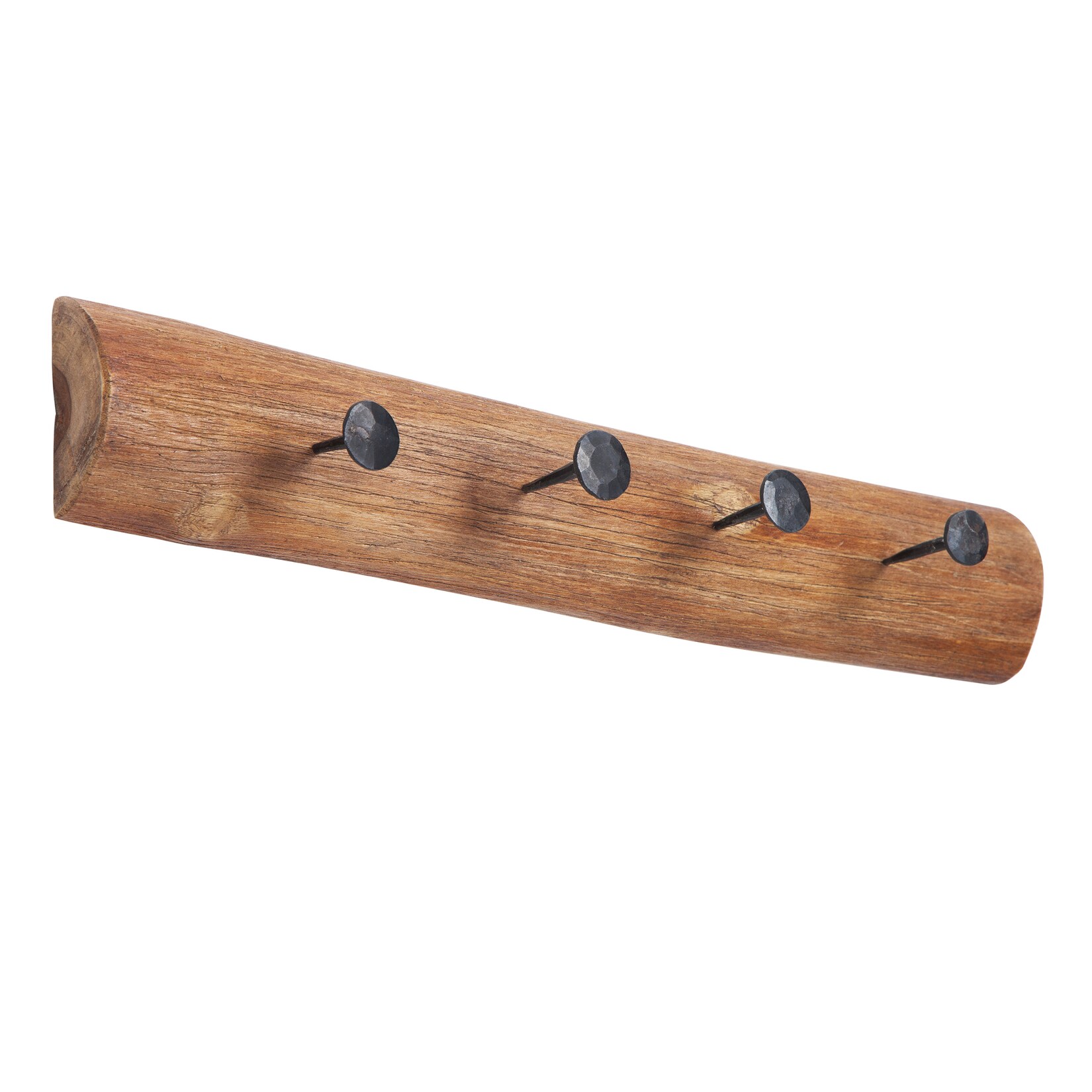 riess-ambiente Wandgarderobe HEMINGWAY – massiv 50cm natur aus recyceltem Teakholz | 04250243576312