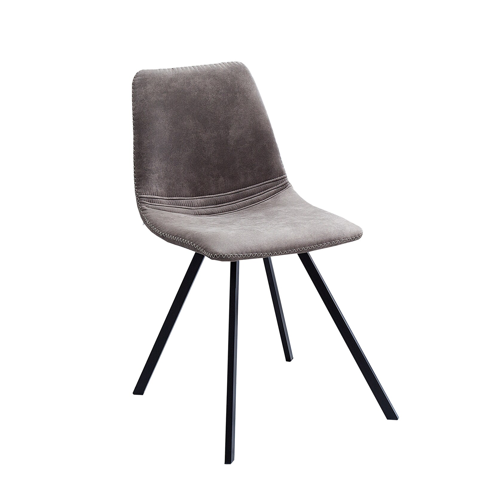 riess-ambiente Stuhl AMSTERDAM CHAIR – Retro taupe grau Designklassiker pflegeleicht Esszimmer | 04250243576657