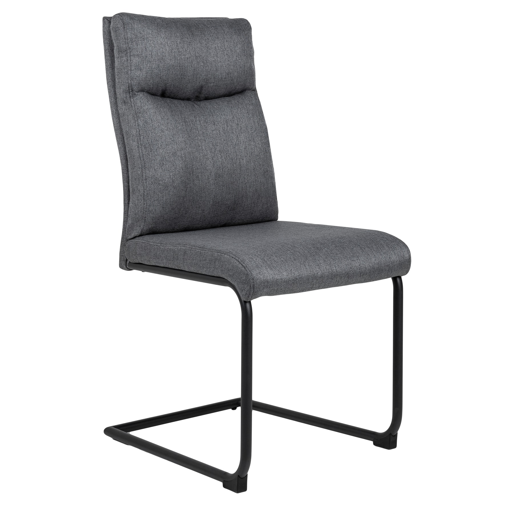 riess-ambiente Stuhl COMFORT - grau mit Komfortgriff Moderner Freischwinger - Bild 1