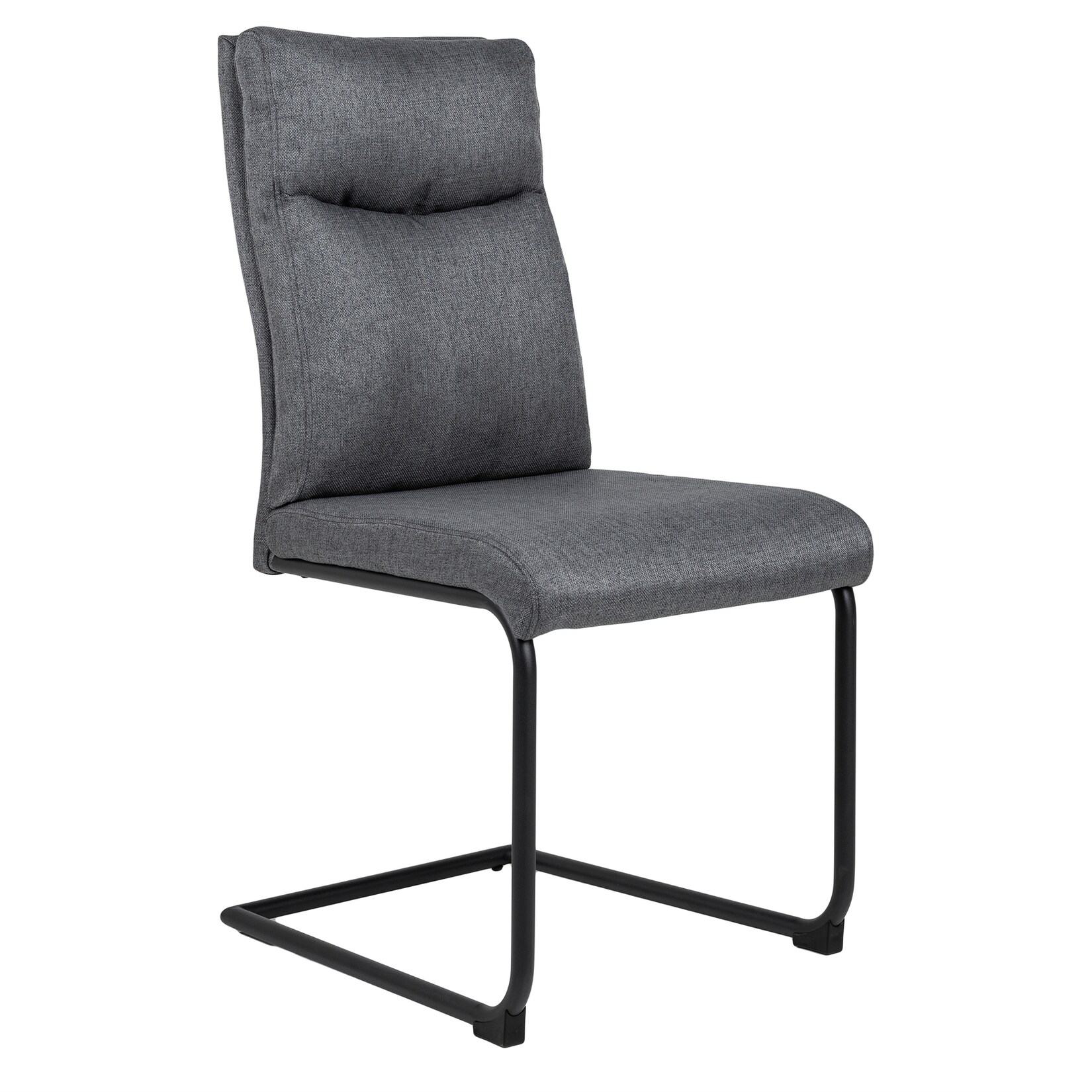 riess-ambiente Stuhl COMFORT – grau mit Komfortgriff Moderner Freischwinger | 04251854772575