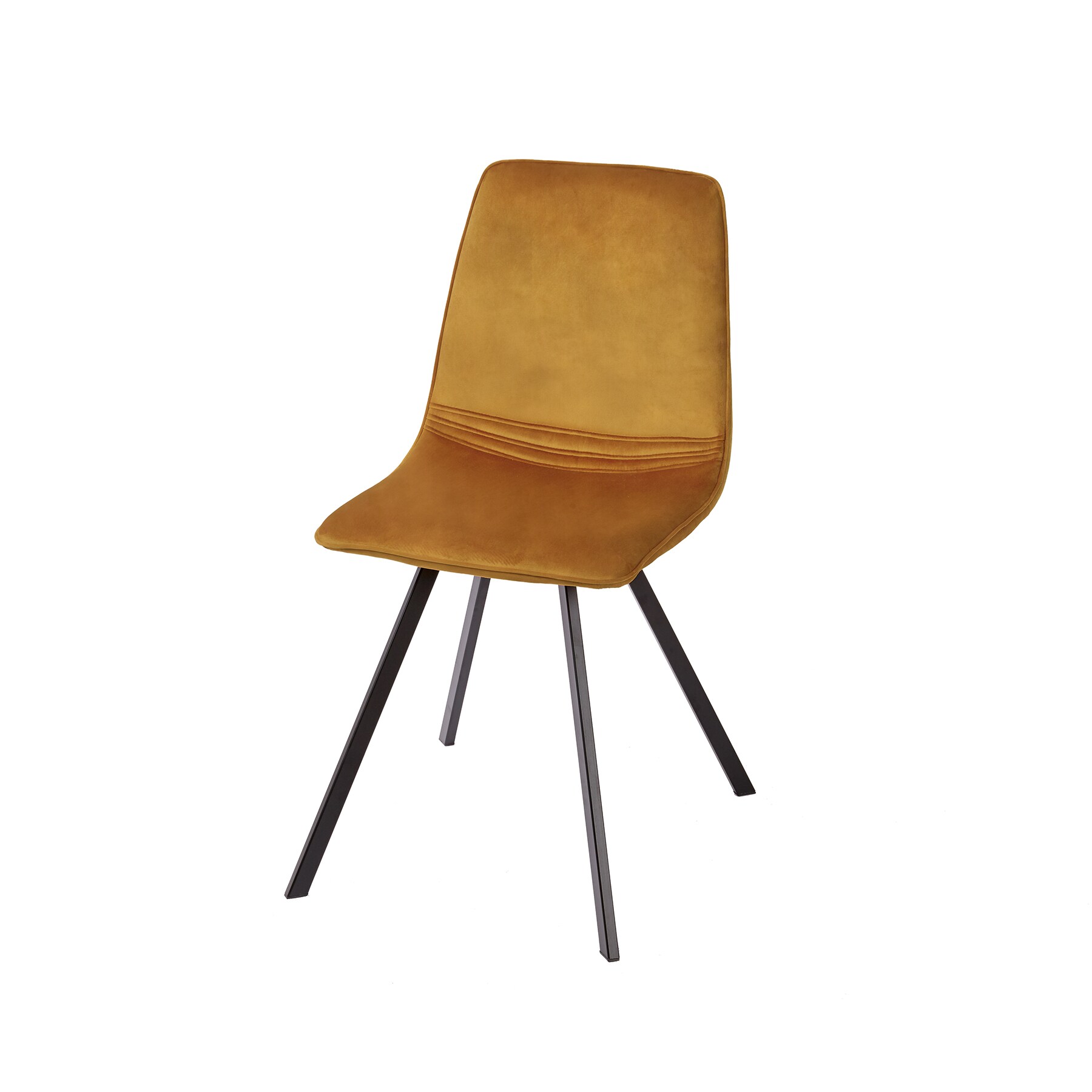 riess-ambiente Stuhl AMSTERDAM CHAIR - Retro senfgelb Samt Designklassiker pflegeleicht Esszimmer - Bild 1