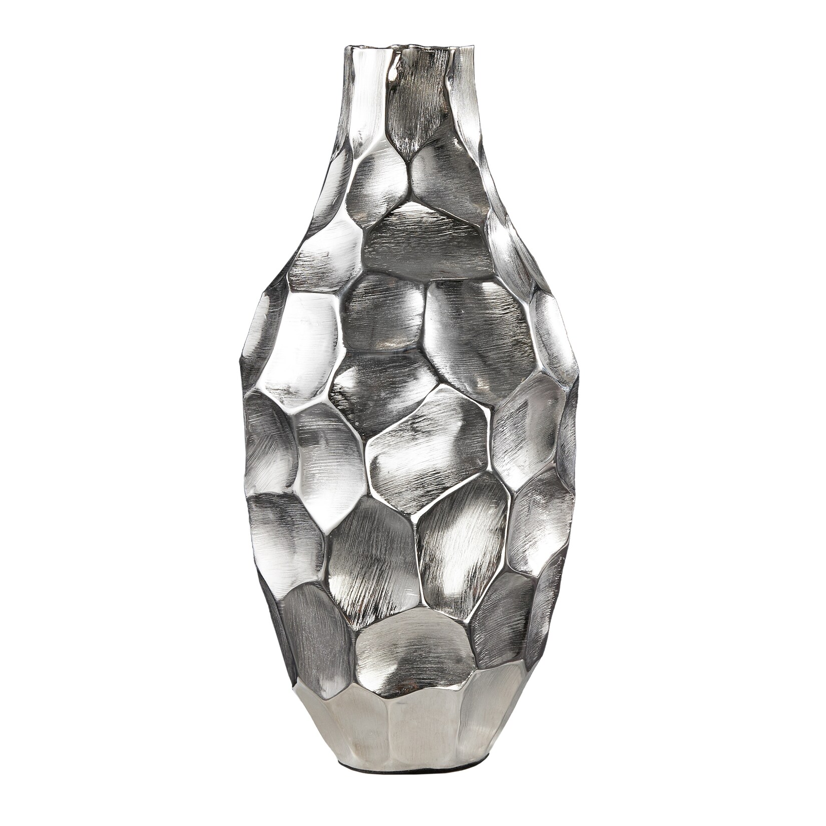 riess-ambiente Vase ORGANIC ORIENT – 45cm silber Hammerschlag Design | 04251854718900