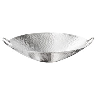 riess-ambiente Deko Schale ORIENT - 55cm silber Metall Hammerschlag Design Handgearbeitet - Bild 1