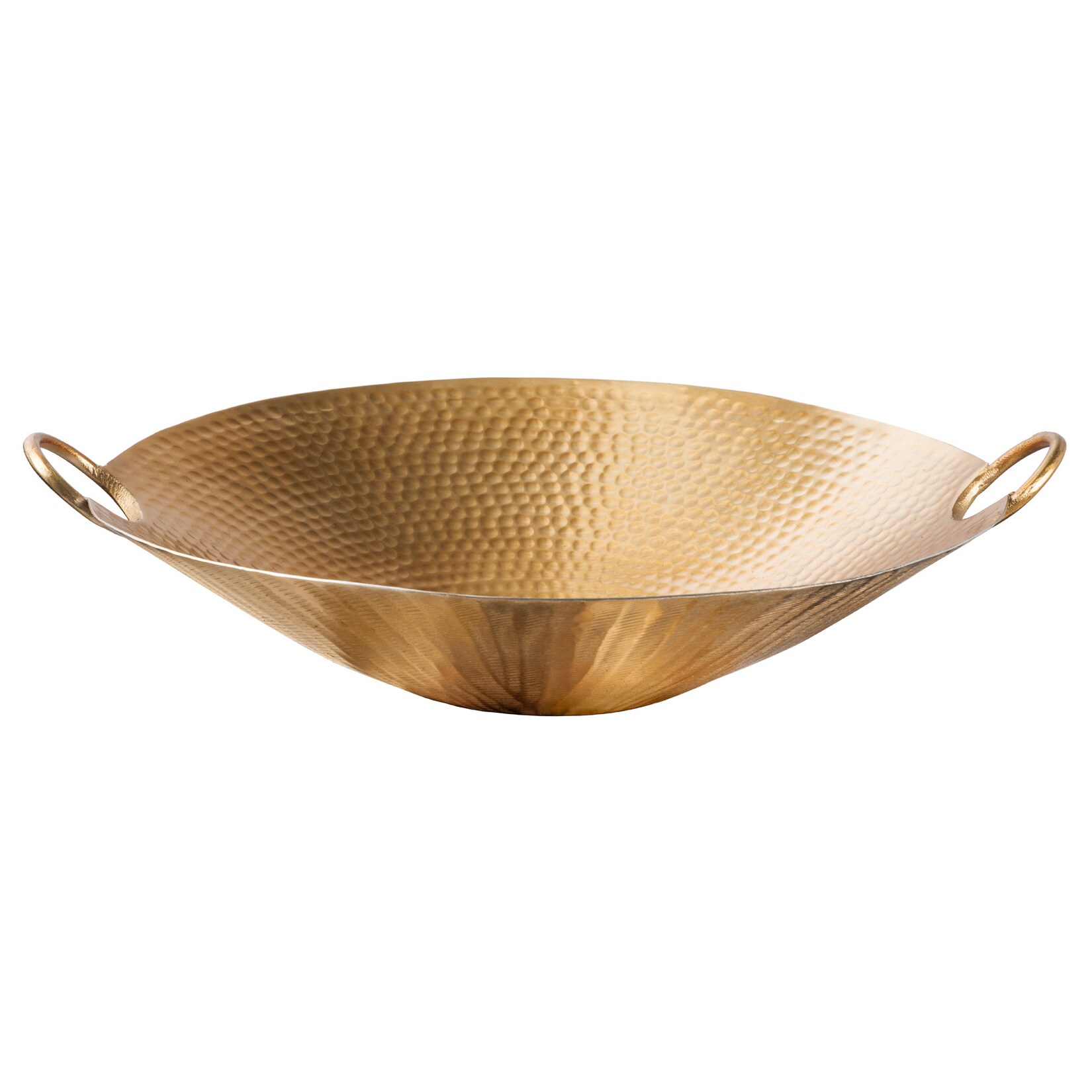 riess-ambiente Deko Schale ORIENT – 55cm gold Metall Hammerschlag Design Handgearbeitet | 04251561902449
