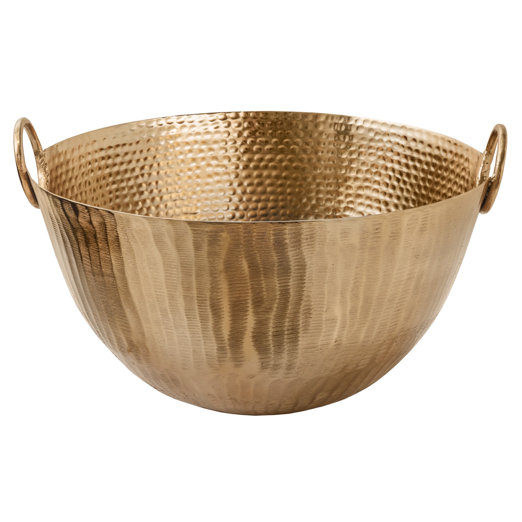 riess-ambiente Deko Schale ORIENT - 40cm gold Metall Hammerschlag Design Handgearbeitet - Bild 1