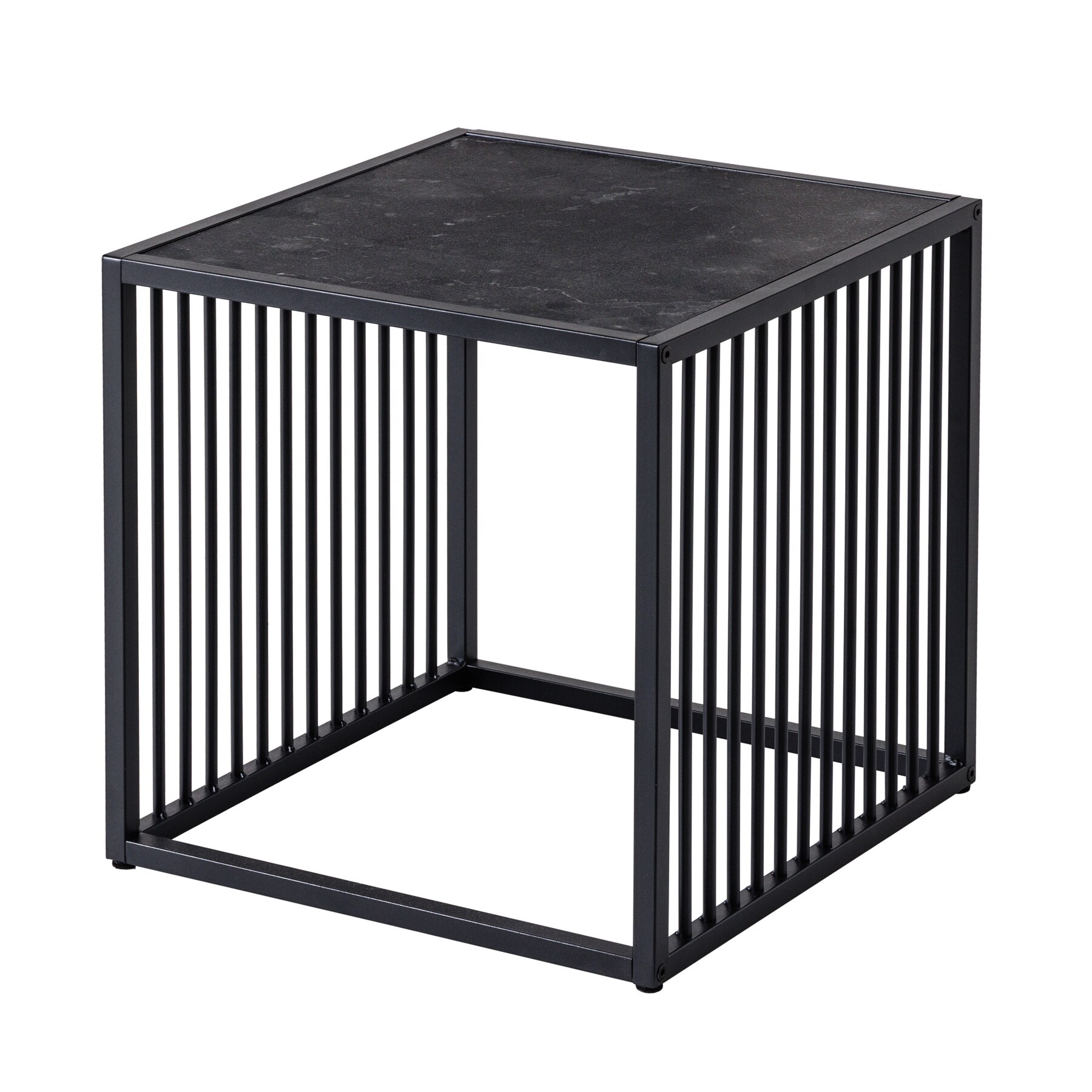 riess-ambiente Beistelltisch ARCHITECTURE - 40cm schwarz Marmor Metall - Bild 1