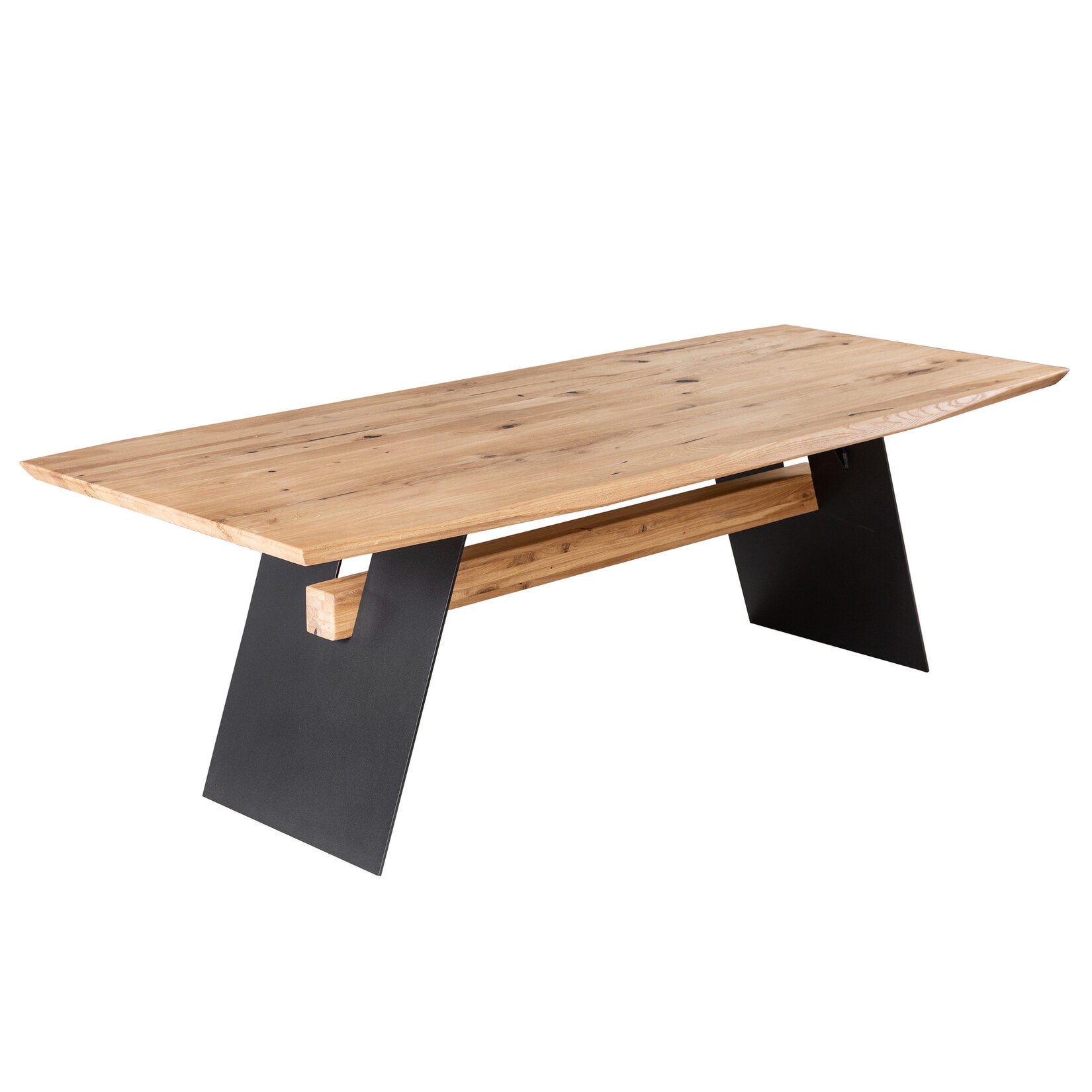 riess-ambiente Esstisch GRAND OAK – 240cm natur Wildeiche Massivholz | 04251561903798
