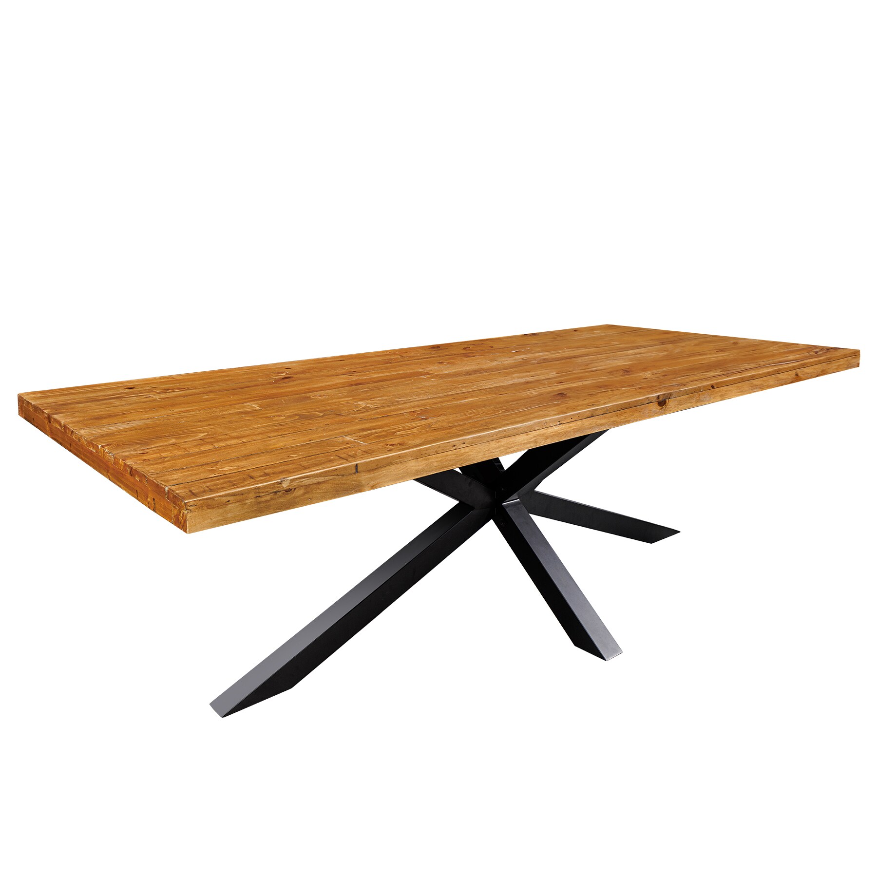 riess-ambiente Esstisch GALAXIE - Massivholz 200cm vintage braun Pinie recycelt Industrial Design - Bild 1