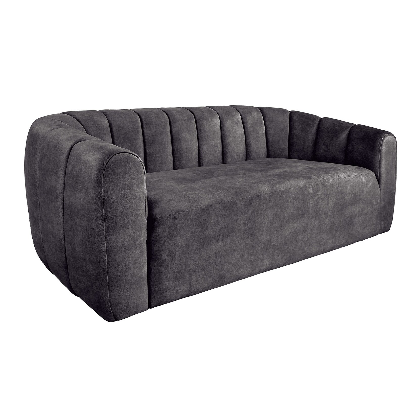 riess-ambiente 3-Sitzer Sofa BABYLON 200cm anthrazit Samt mit Ziersteppung | 04251561919065
