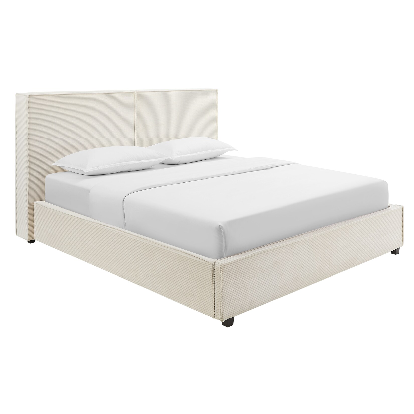 riess-ambiente Boxbett ROCCO 180x200cm beige Cord mit Stauraum | 04251561920306