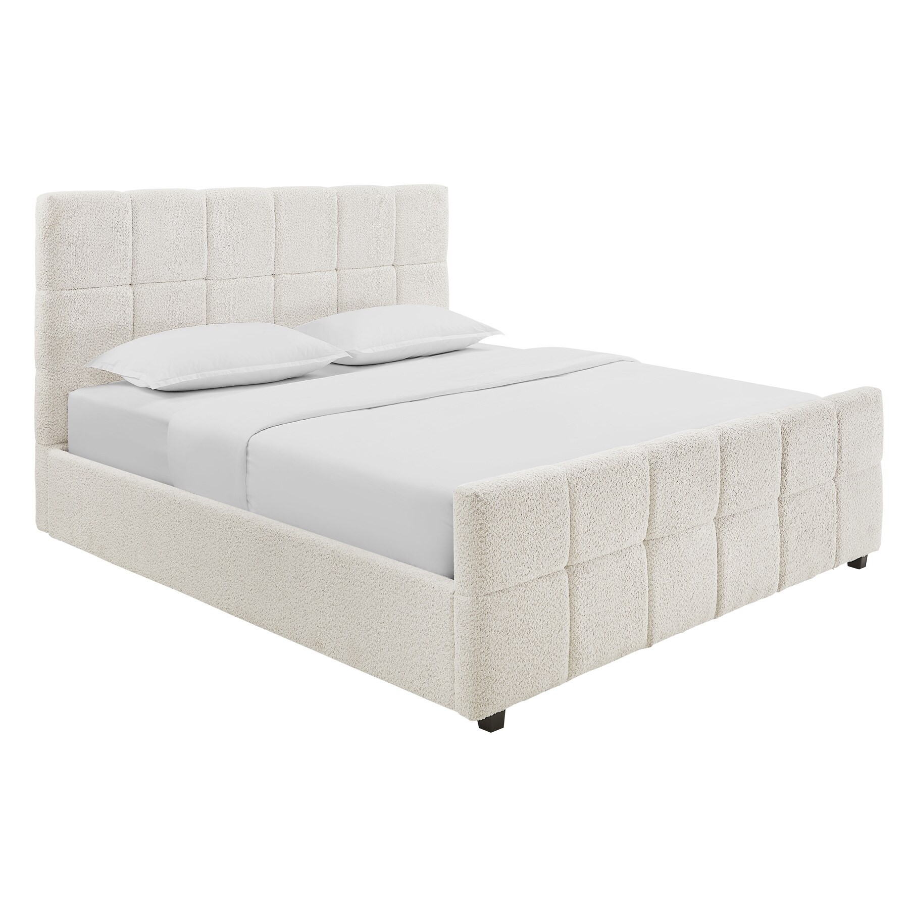 riess-ambiente Boxbett PRESTIGE 180x200cm creme Boucl&Atilde;&uml; mit Stauraum - Bild 1