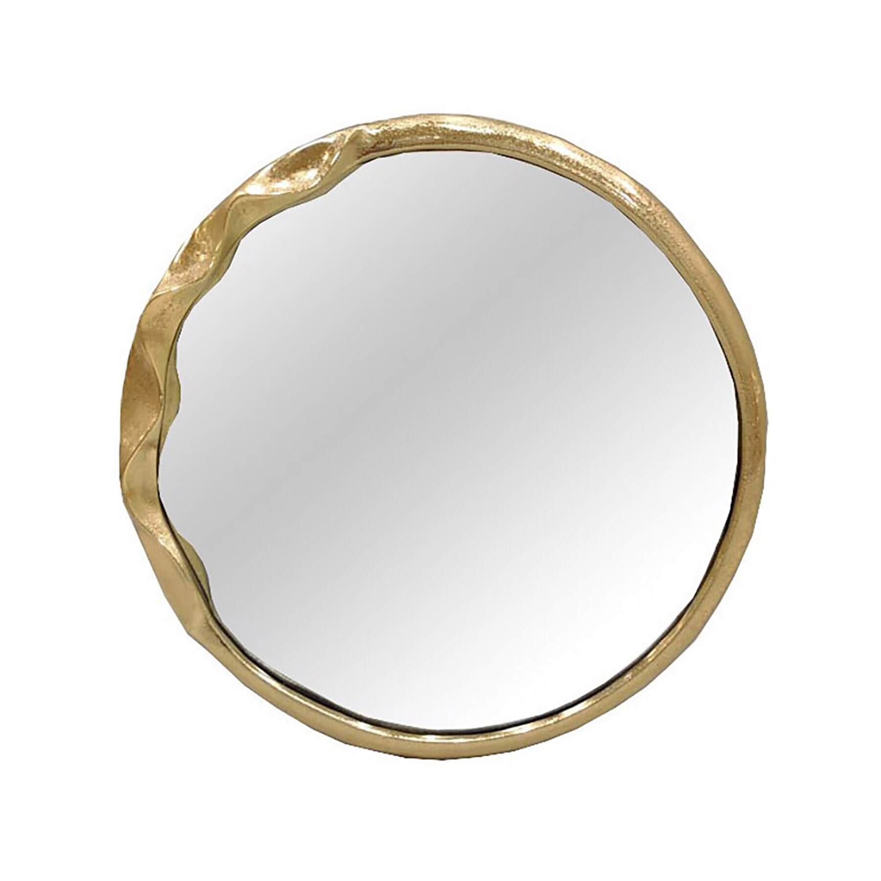 riess-ambiente Wandspiegel ABSTRACT 55cm gold Metall handmade - Bild 1