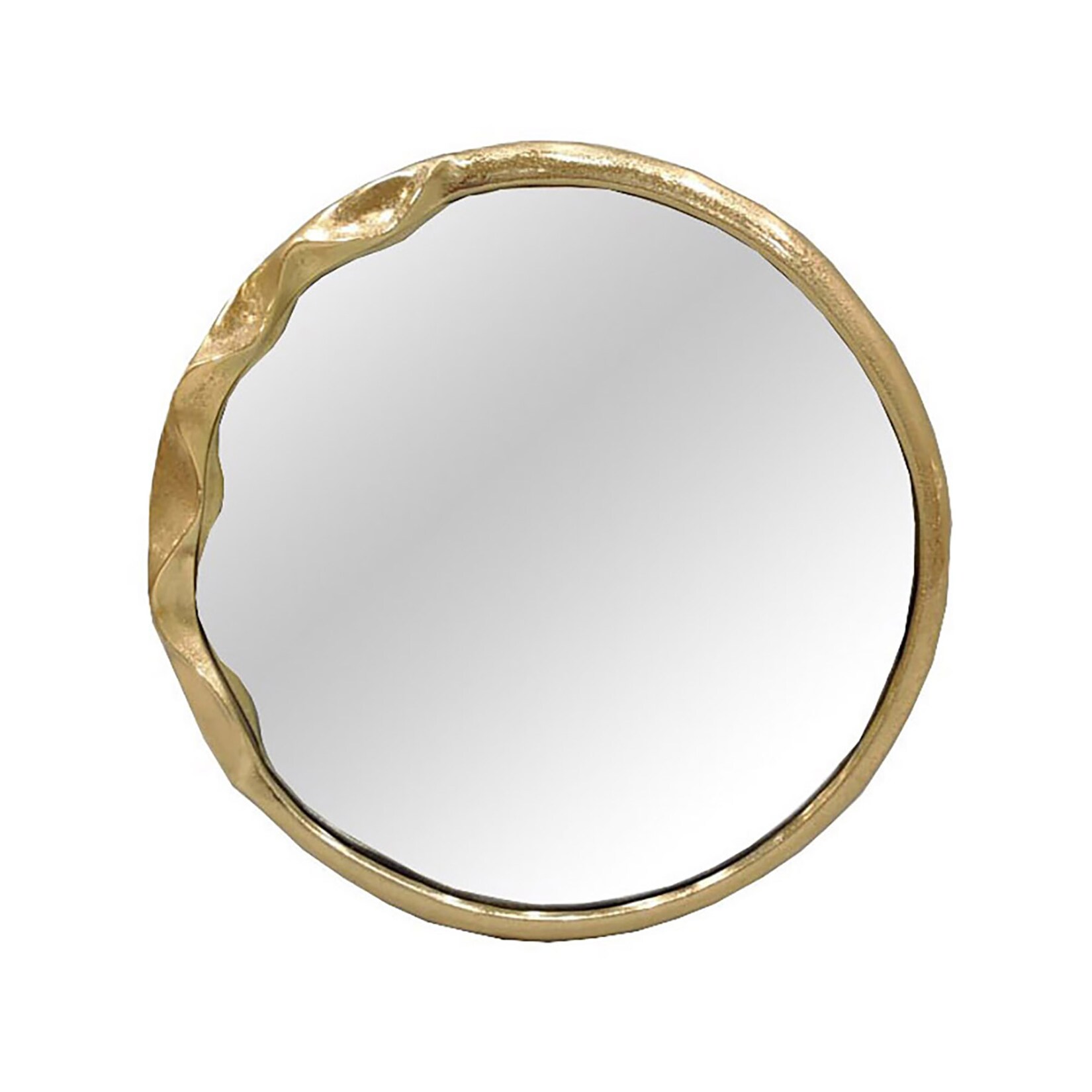 riess-ambiente Wandspiegel ABSTRACT 55cm gold Metall handmade | 04251561922270