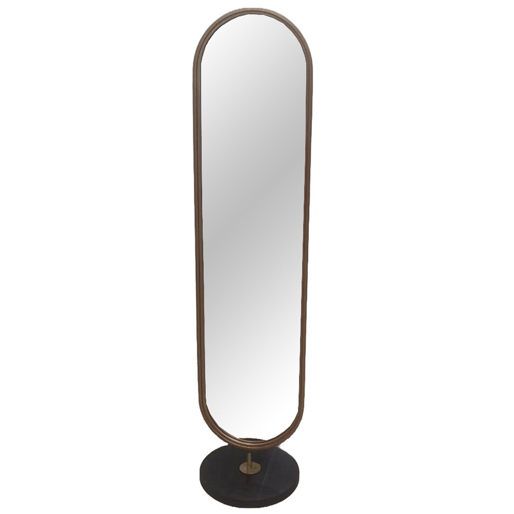 riess-ambiente Standspiegel PORTRAIT 175cm gold Eisen schwarzer Marmorfuß handmade | 04251561922263