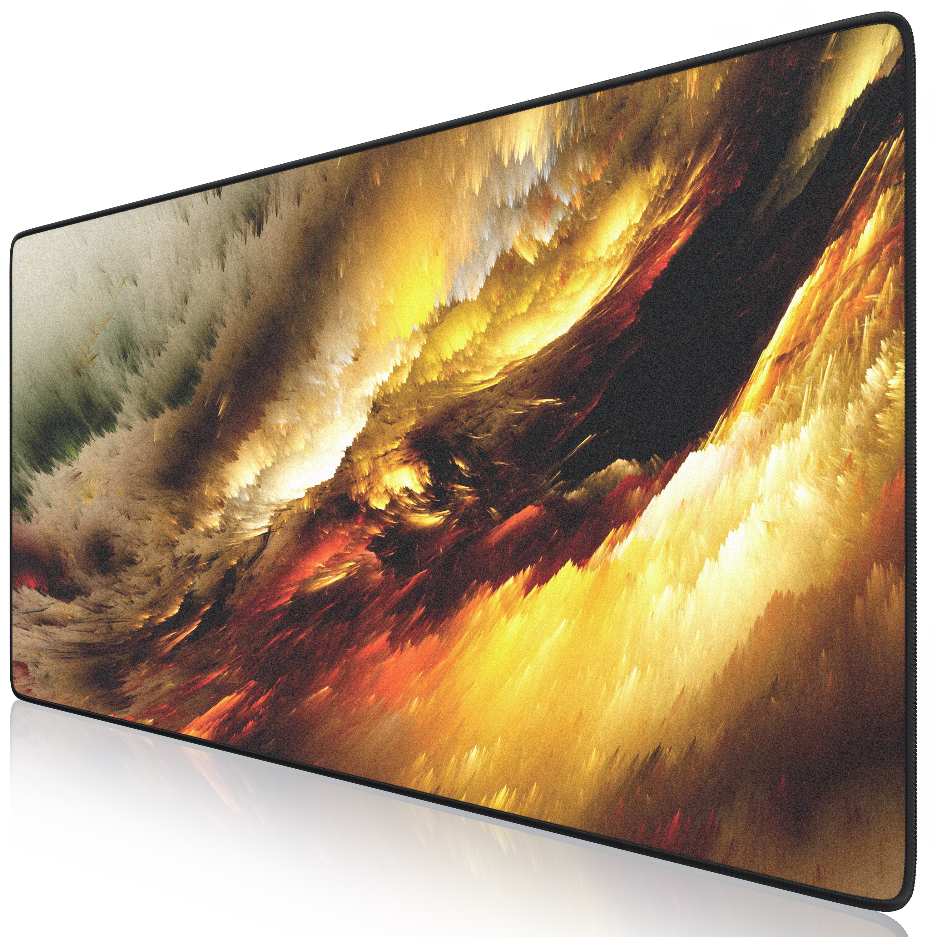 Titanwolf Gaming Mauspad, 900 x 400mm XXL Mousepad, verbessert Pr&auml;zision & Geschwindigkeit, Golden Storm - Bild 1