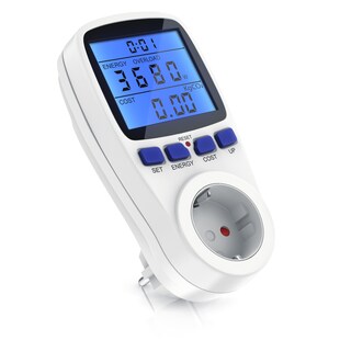 BEARWARE Energiekostenmessgerät - Display mit Hintergrundbeleuchtung - Stromverbrauchszähler - Energiekosten Anzeige - Stromzähler - 3680W - Bild 1
