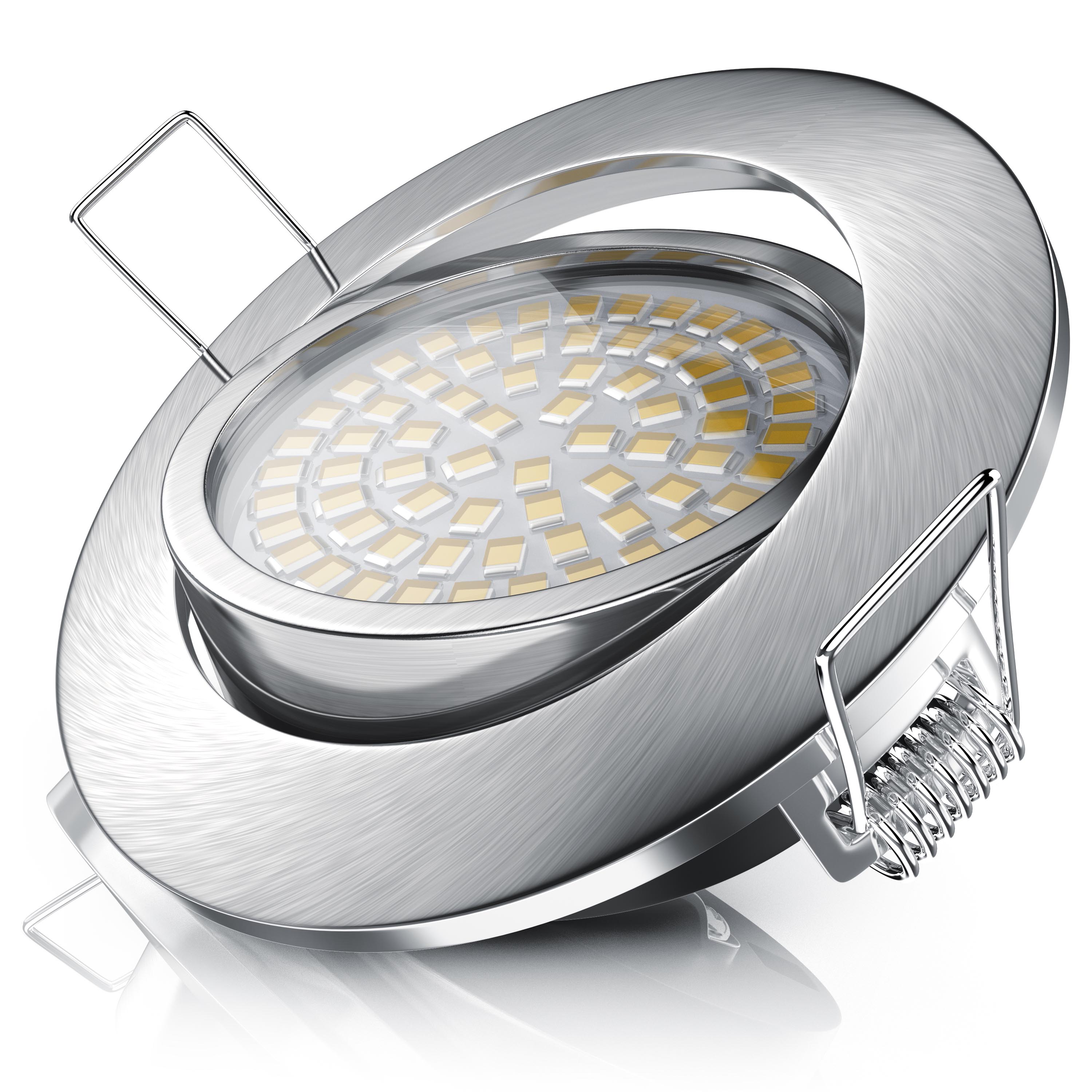 Brandson LED Einbaustrahler, dimm- und schwenkbarer Deckenspot mit Aluminium Rahmen / Warmwei&szlig; - Bild 1