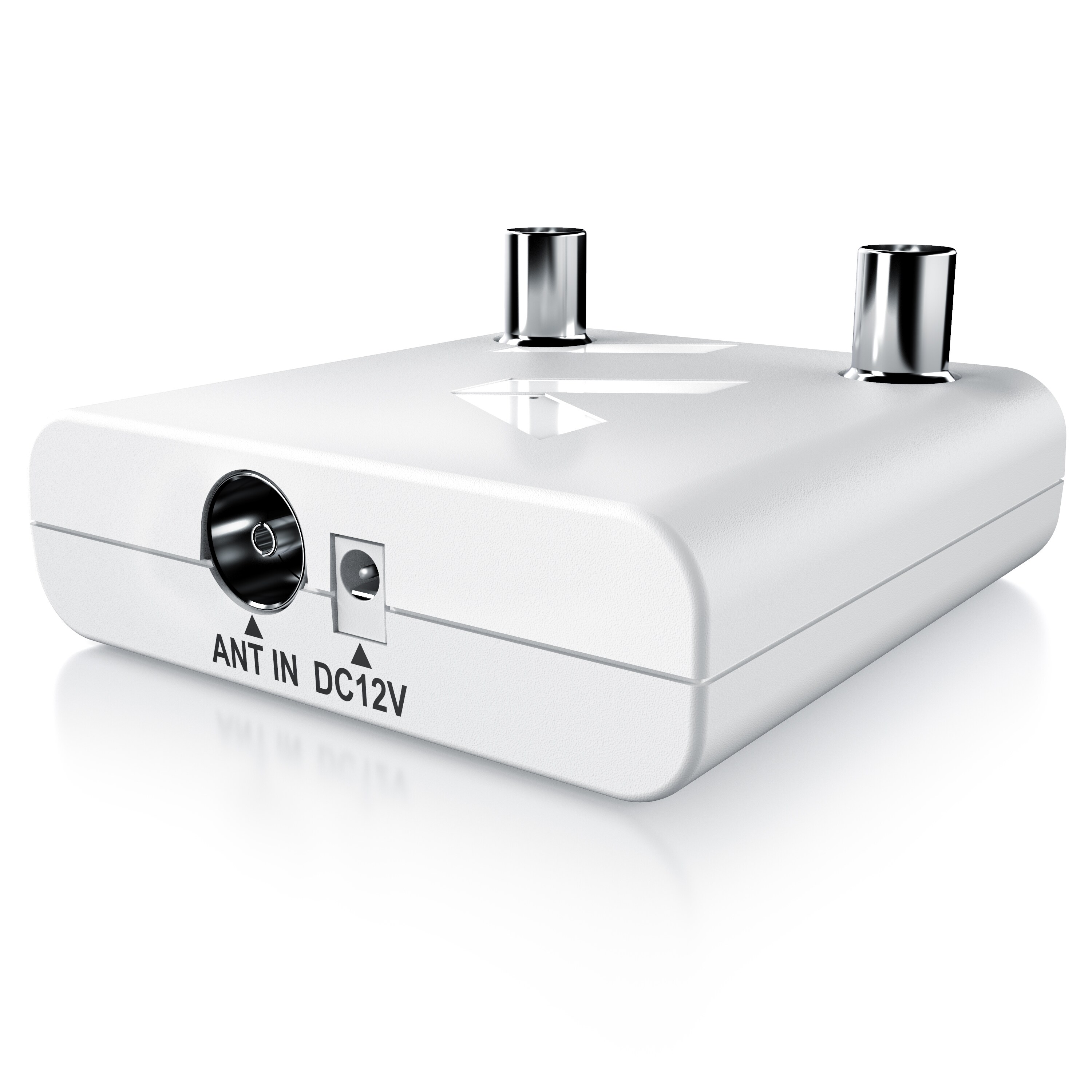 Aplic Verst&auml;rker DVB-T2, Kabel TV, Radio Antennenverst&auml;rker, 2x 13 dB Signalverst&auml;rkung - Bild 1