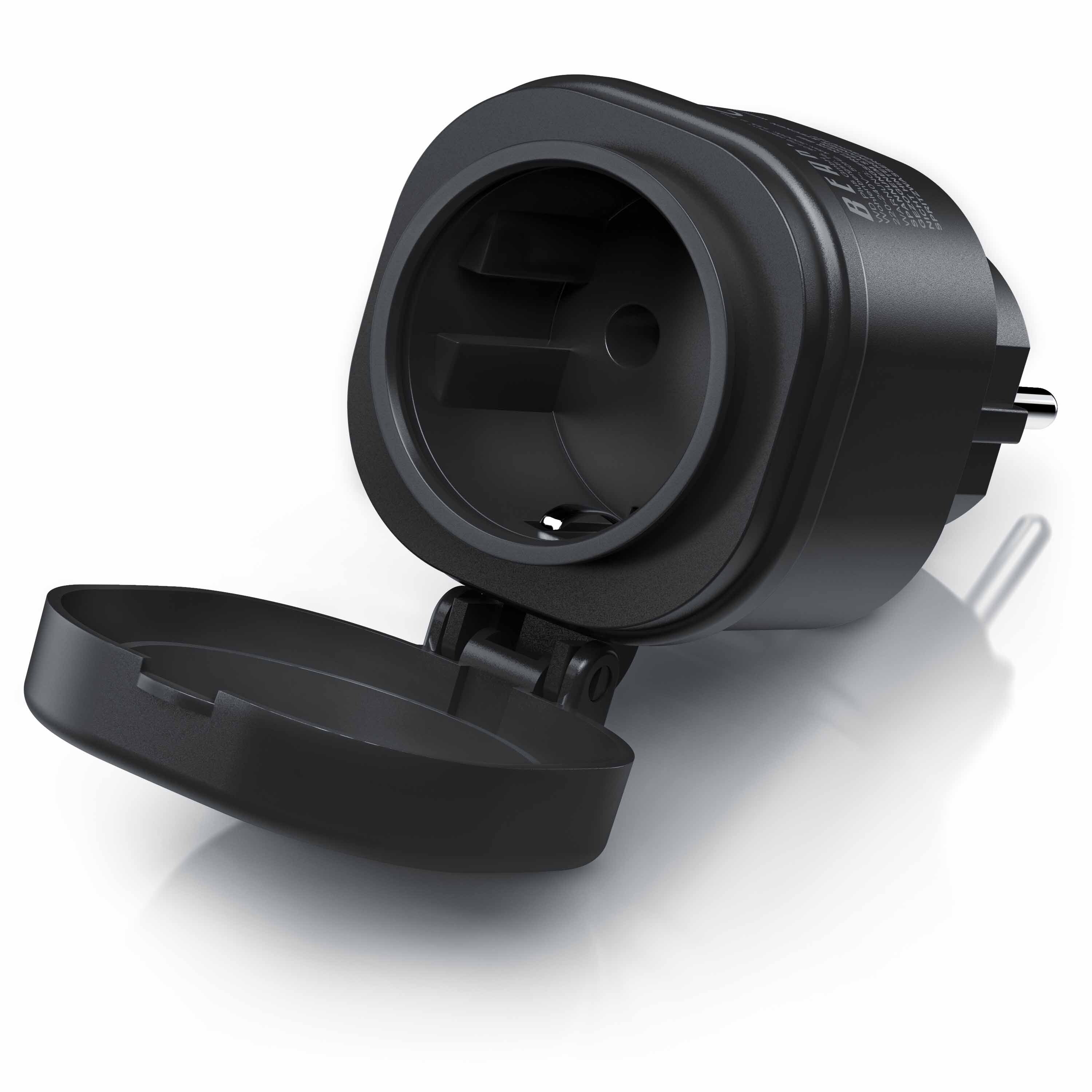 BEARWARE Wifi Outdoor Steckdose 2,4 Ghz WLAN Steuerung per App Smart Life / IP44 - Bild 1