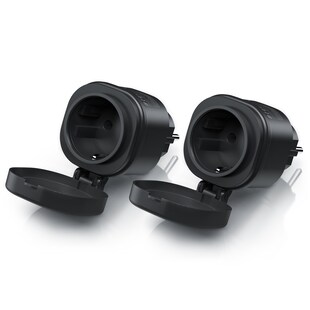 BEARWARE 2x Wifi Outdoor Steckdose 2,4 Ghz WLAN Steuerung per App Smart Life / IP44 - Bild 1
